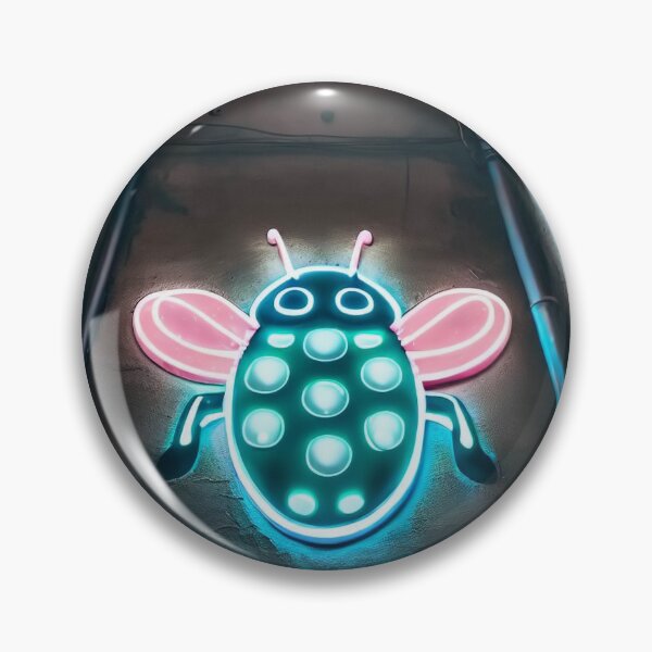 Item preview, Neon light on urban wall: cute ladybug  designed and sold by Reinvention.