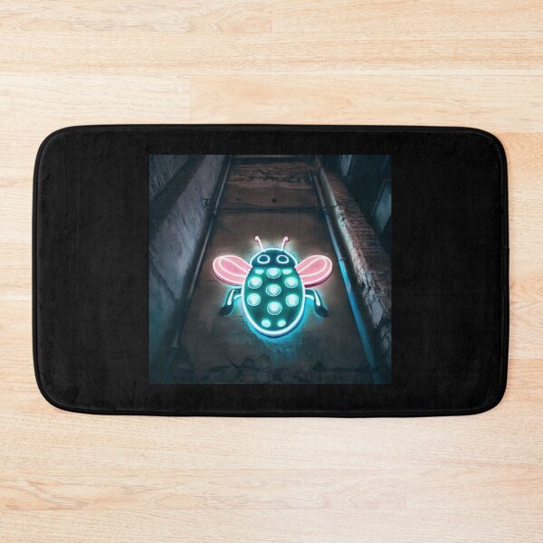 Item preview, Neon light on urban wall: cute ladybug  designed and sold by Reinvention.