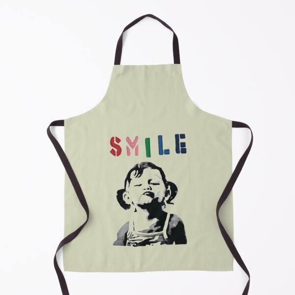 Item preview, Banksy graffiti Quote SMILE with girl not smiling Girl Power resistance HD HIGH QUALITY ONLINE STORE designed and sold by AudrinaBarri.