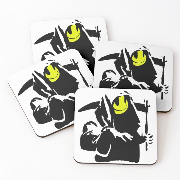 Item preview, Banksy Happy Smiling Grim Reaper! designed and sold by AudrinaBarri.