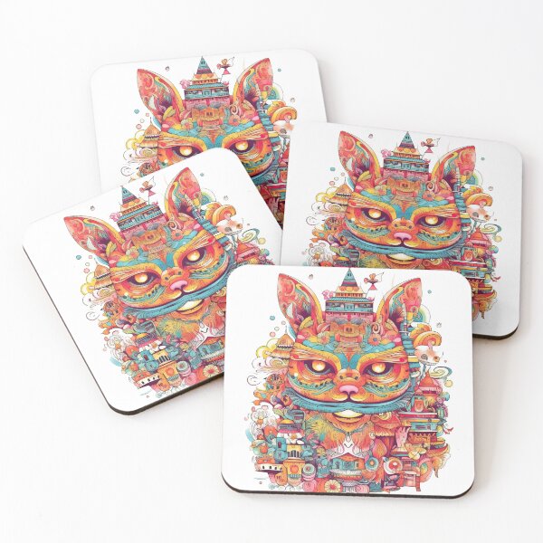 Item preview, Whiskers: Surreal Burmese Cat Design - Feline-inspired Abstract designed and sold by DooodleGod.