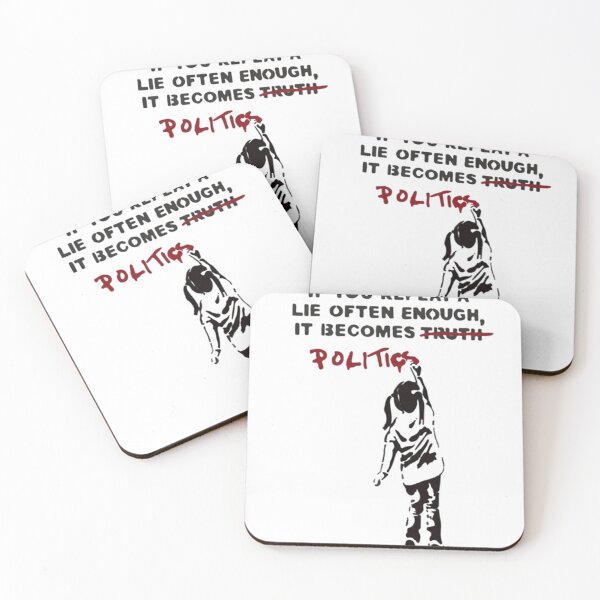 Item preview, BANKSY If You Repeat A Lie Often Enough It Becomes Politics designed and sold by AudrinaBarri.