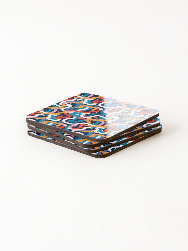 Thumbnail 4 of 5, Coasters (Set of 4), Design Pattern designed and sold by MidArtForge.