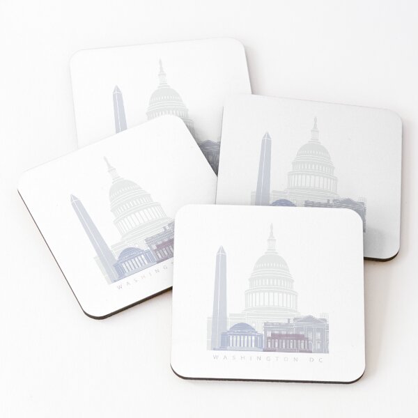 Item preview, WASHINGTON DC SKYLINE POSTER PASTEL designed and sold by paulrommer.