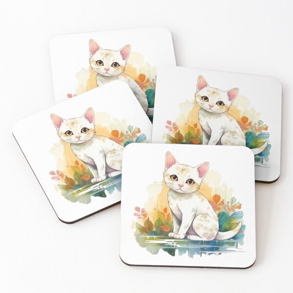 Item preview, Watercolor: Whisker-Purring Cat Breeds designed and sold by DooodleGod.