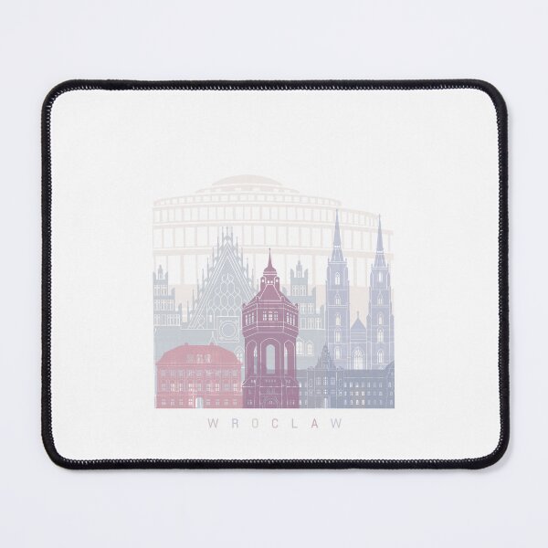 Item preview, WROCLAW SKYLINE POSTER PASTEL designed and sold by paulrommer.