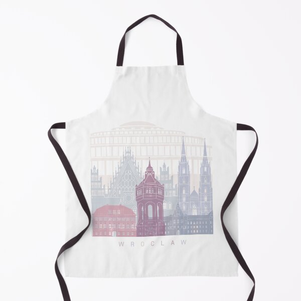 Item preview, WROCLAW SKYLINE POSTER PASTEL designed and sold by paulrommer.