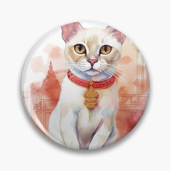 Artikelvorschau, Watercolor Burmese Cat Painting: FelineDesigns Purebred Pet Portrait - Whiskers & Paws entworfen und verkauft von DooodleGod.