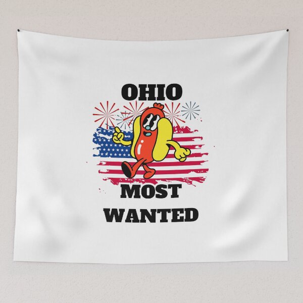 Item preview, OHIO Most Wanted Funny Wiener, 4th Of July designed and sold by ShopULove.