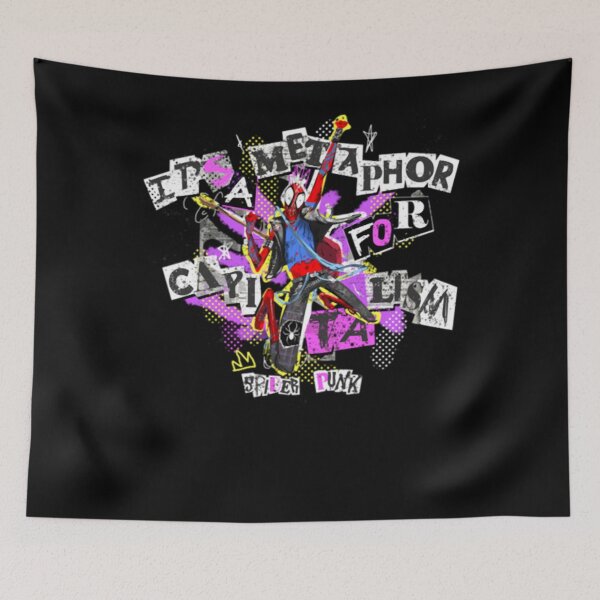 Item preview, It's A Metaphor For Capi Ta Lism spider punk designed and sold by kenzielaboy.