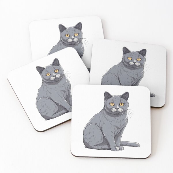 Item preview, TailoredCat's Chartreux Cat Breed Embroidery Design – Customizable and Elegant Stocky Feline Graphic designed and sold by DooodleGod.