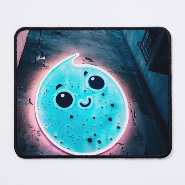 Item preview, Neon light on urban wall: smiling moon  designed and sold by Reinvention.