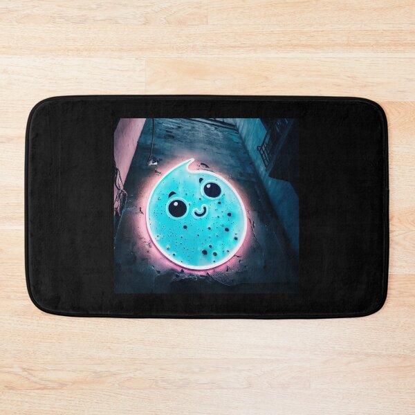 Item preview, Neon light on urban wall: smiling moon  designed and sold by Reinvention.