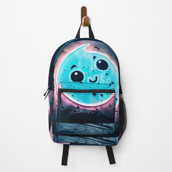 Item preview, Neon light on urban wall: smiling moon  designed and sold by Reinvention.