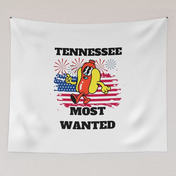 Item preview, 4th Of July, TENNESSEE Most Wanted Wiener designed and sold by ShopULove.
