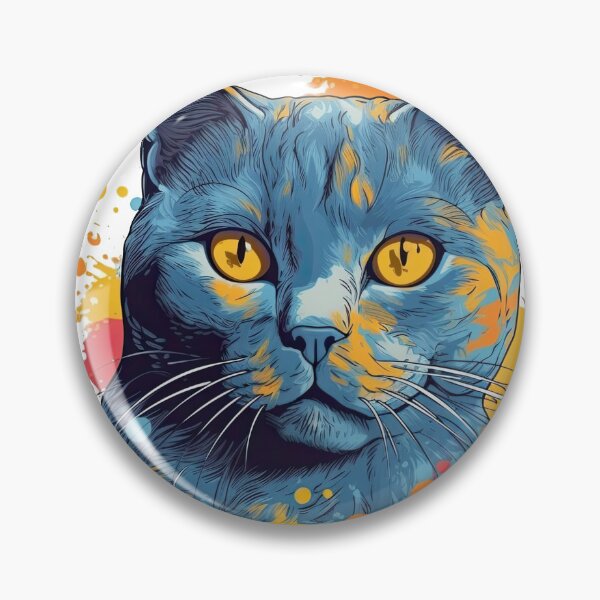 Item preview, Chartreux Cat Portrait Art- Fine Art for Feline Lovers & Owners by designed and sold by DooodleGod.