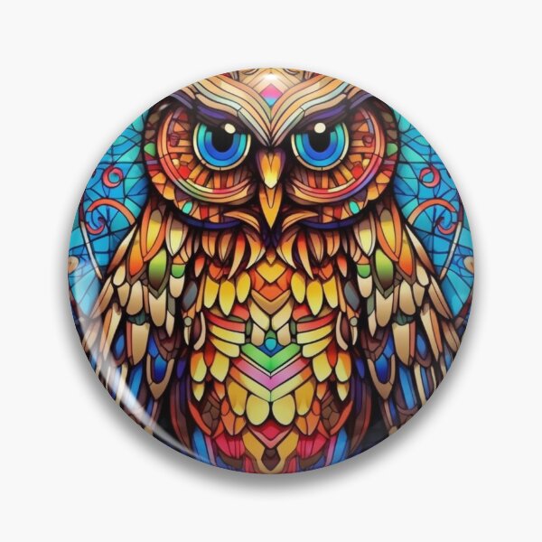 Item preview, Magical Stained Glass Owl Pattern designed and sold by Desfix.