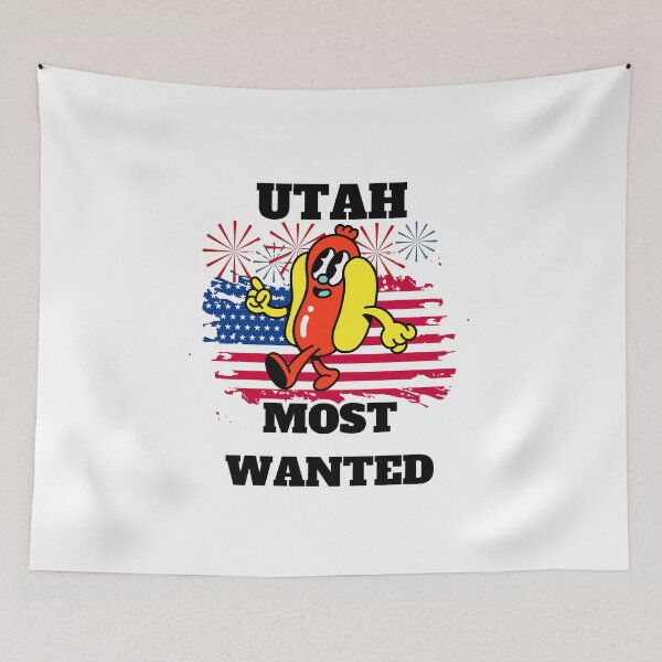 Item preview, 4th Of July, UTAH Most Wanted Wiener designed and sold by ShopULove.