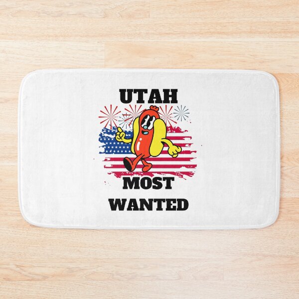 Item preview, 4th Of July, UTAH Most Wanted Wiener designed and sold by ShopULove.