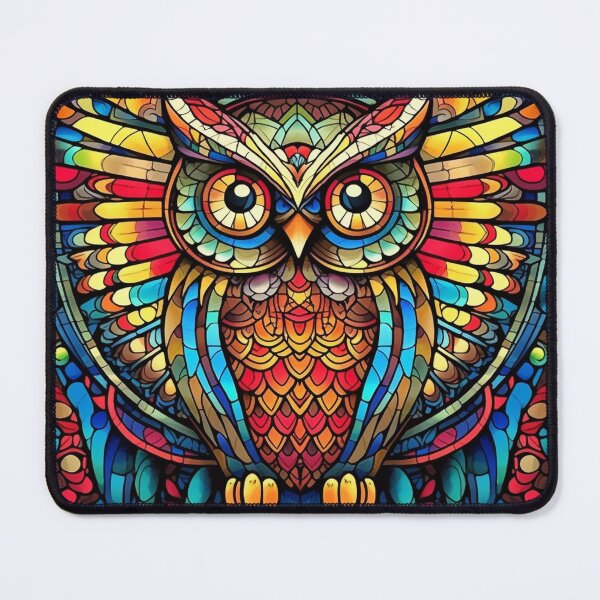 Item preview, Magical Stained Glass Owl Pattern designed and sold by Desfix.