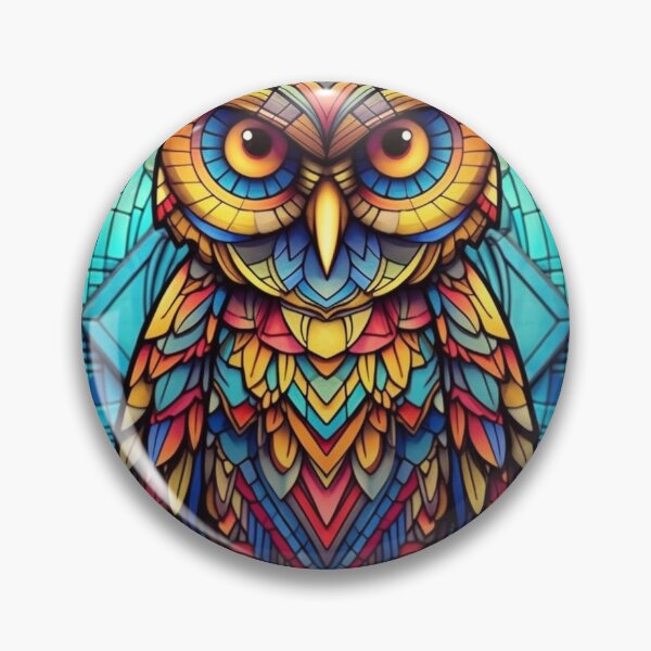 Item preview, Magical Stained Glass Owl Pattern designed and sold by Desfix.