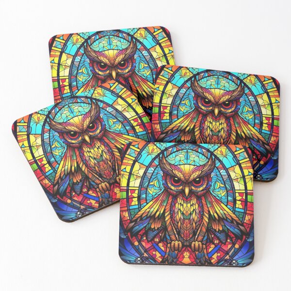 Item preview, Magical Stained Glass Owl Pattern designed and sold by Desfix.