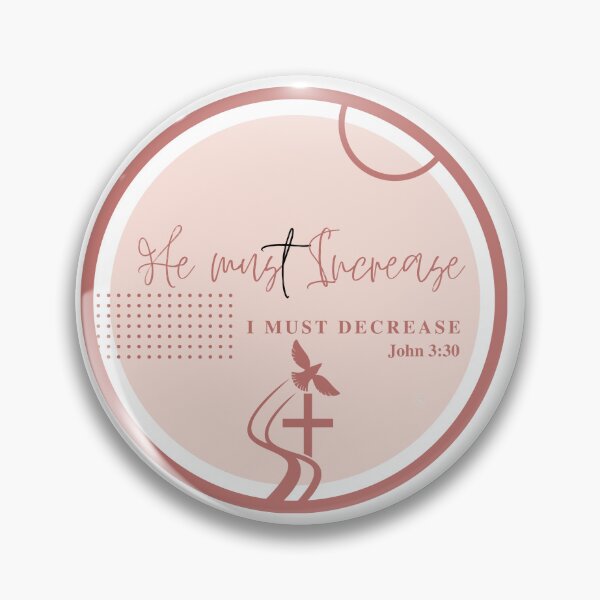 Item preview, John 3:30 - He Must Increase I Must Decrease designed and sold by Nancyanna.