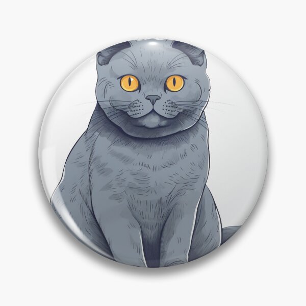 Item preview, Chartreux Cat Breed Art & Feline Statuette - Silky Blue designed and sold by DooodleGod.