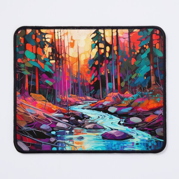 Item preview, Cascading falls on the river 3 designed and sold by Red Witch Art.