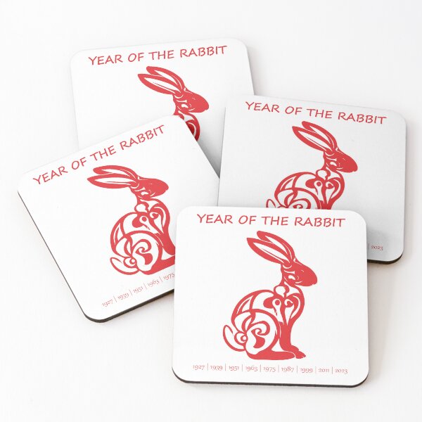 Item preview, Chinese Zodiac Rabbit in paper cutout style designed and sold by unsungshop.