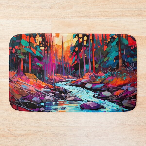 Item preview, Cascading falls on the river 3 designed and sold by Red Witch Art.