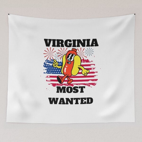 Item preview, 4th Of July, VIRGINIA Most Wanted Wiener designed and sold by ShopULove.