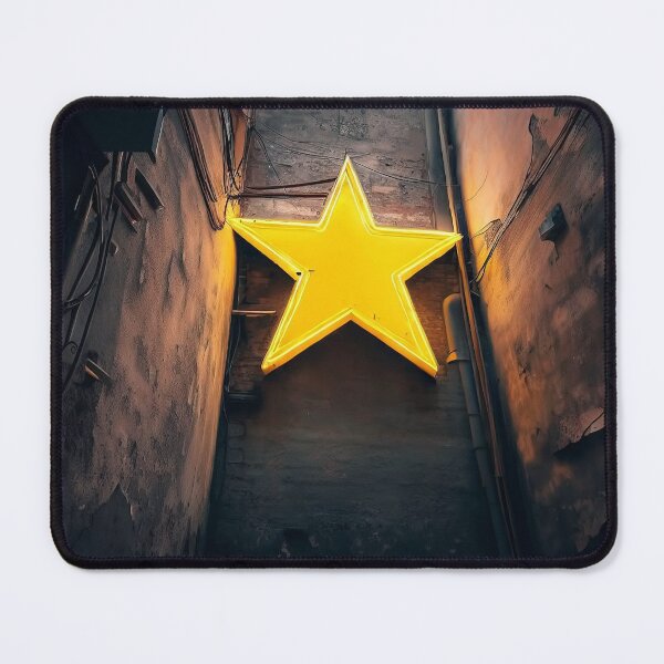 Item preview, Neon light on urban wall: yellow star designed and sold by Reinvention.
