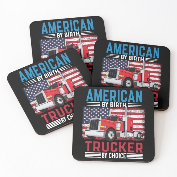 Item preview, American By Birth, Tucker by Choice - Trucker 4th of July T-shirt designed and sold by PrintMastery.