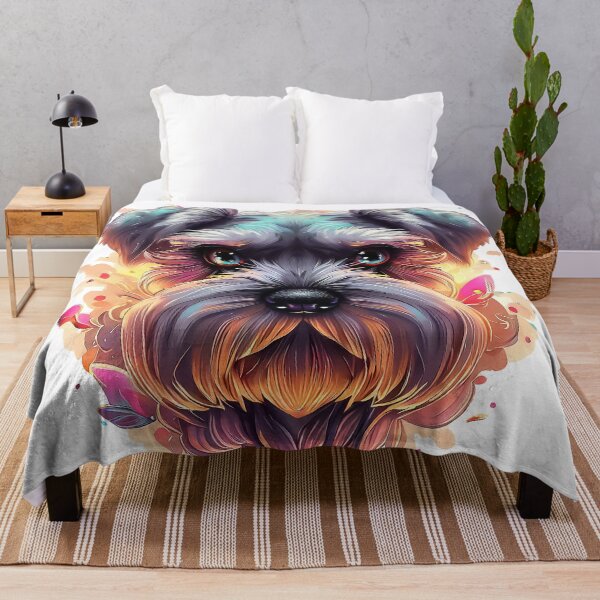 Item preview, Funny border terrier pastel watercolor splash designed and sold by TomFrontierArt.