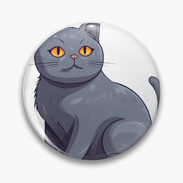 Artikelvorschau, Feline Fun: Amusing Chartreux Cat Cartoon entworfen und verkauft von DooodleGod.