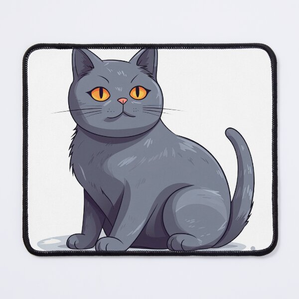 Item preview, Feline Fun: Amusing Chartreux Cat Cartoon designed and sold by DooodleGod.