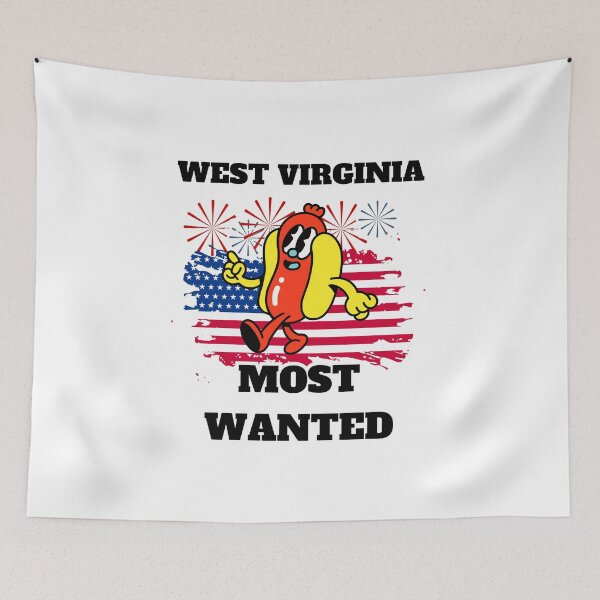 Item preview, 4th Of July, WEST VIRGINIA Most Wanted Wiener designed and sold by ShopULove.