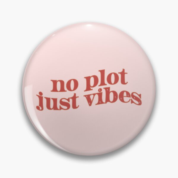 Item preview, No Plot Just Vibes Red Booktok Bookstagram Quote designed and sold by Francesca Fenaroli.