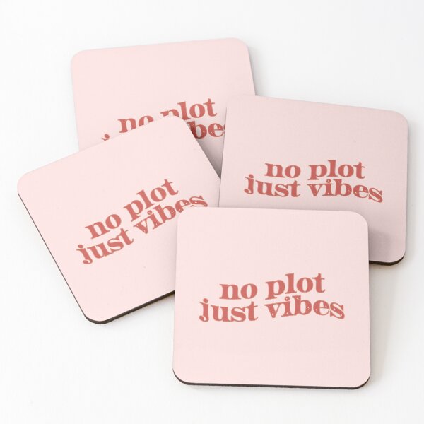 Item preview, No Plot Just Vibes Red Booktok Bookstagram Cita designed and sold by Francesca Fenaroli.