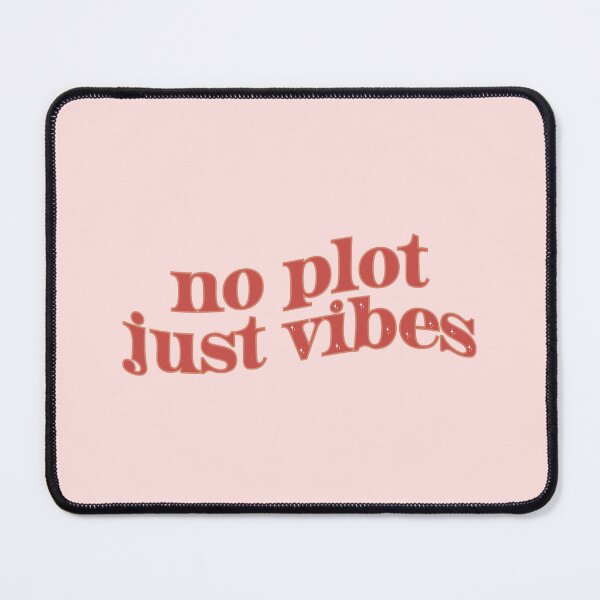 Item preview, No Plot Just Vibes Red Booktok Bookstagram Cita designed and sold by Francesca Fenaroli.