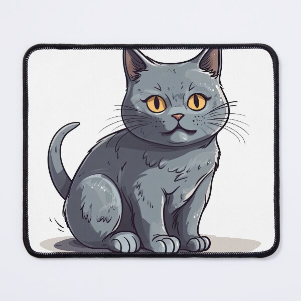 Item preview, Chartreux Cat Cartoon Co.' Funny Illustration Chart: Adorable Breeds designed and sold by DooodleGod.