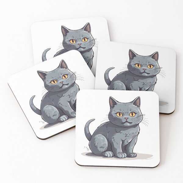 Item preview, Chartreux Cat Cartoon Co.' Funny Illustration Chart: Adorable Breeds designed and sold by DooodleGod.