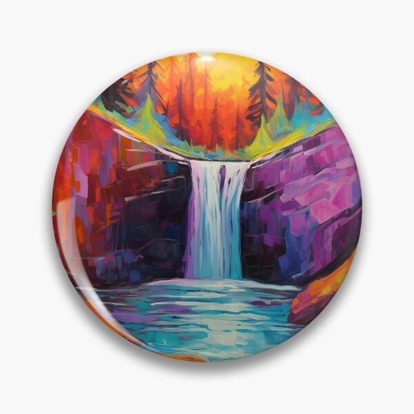 Item preview, Cascading falls on the river 5 designed and sold by Red Witch Art.