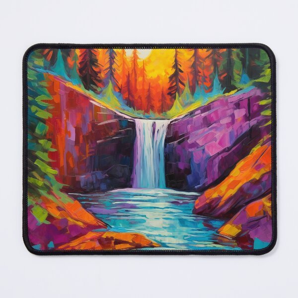Item preview, Cascading falls on the river 5 designed and sold by Red Witch Art.