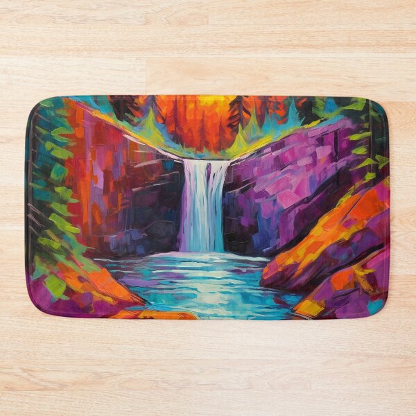 Item preview, Cascading falls on the river 5 designed and sold by Red Witch Art.