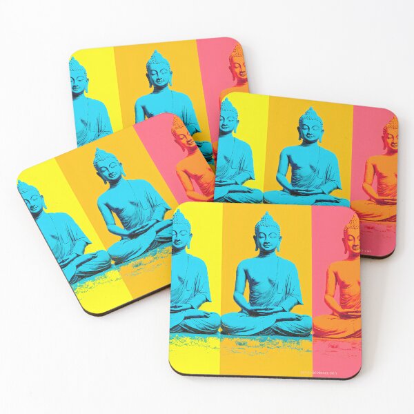 Item preview, Pop Art Buddha Digital Illustration - A Vibrant Fusion of Spirituality and Contemporary Expression designed and sold by MartynGrey.