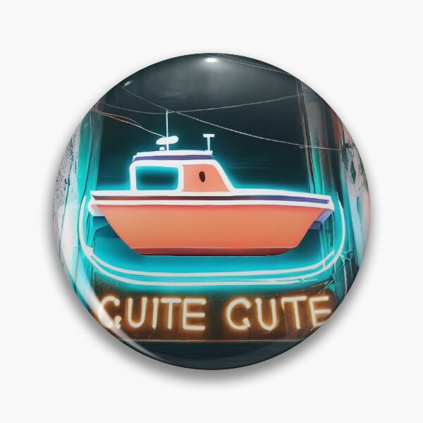 Item preview, Neon light on urban wall: cute boat  designed and sold by Reinvention.