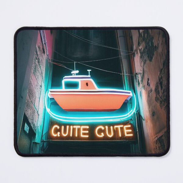 Item preview, Neon light on urban wall: cute boat  designed and sold by Reinvention.