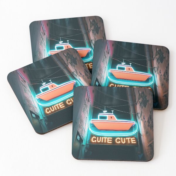Item preview, Neon light on urban wall: cute boat  designed and sold by Reinvention.